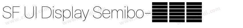 SF Ul Display Semibo字体转换